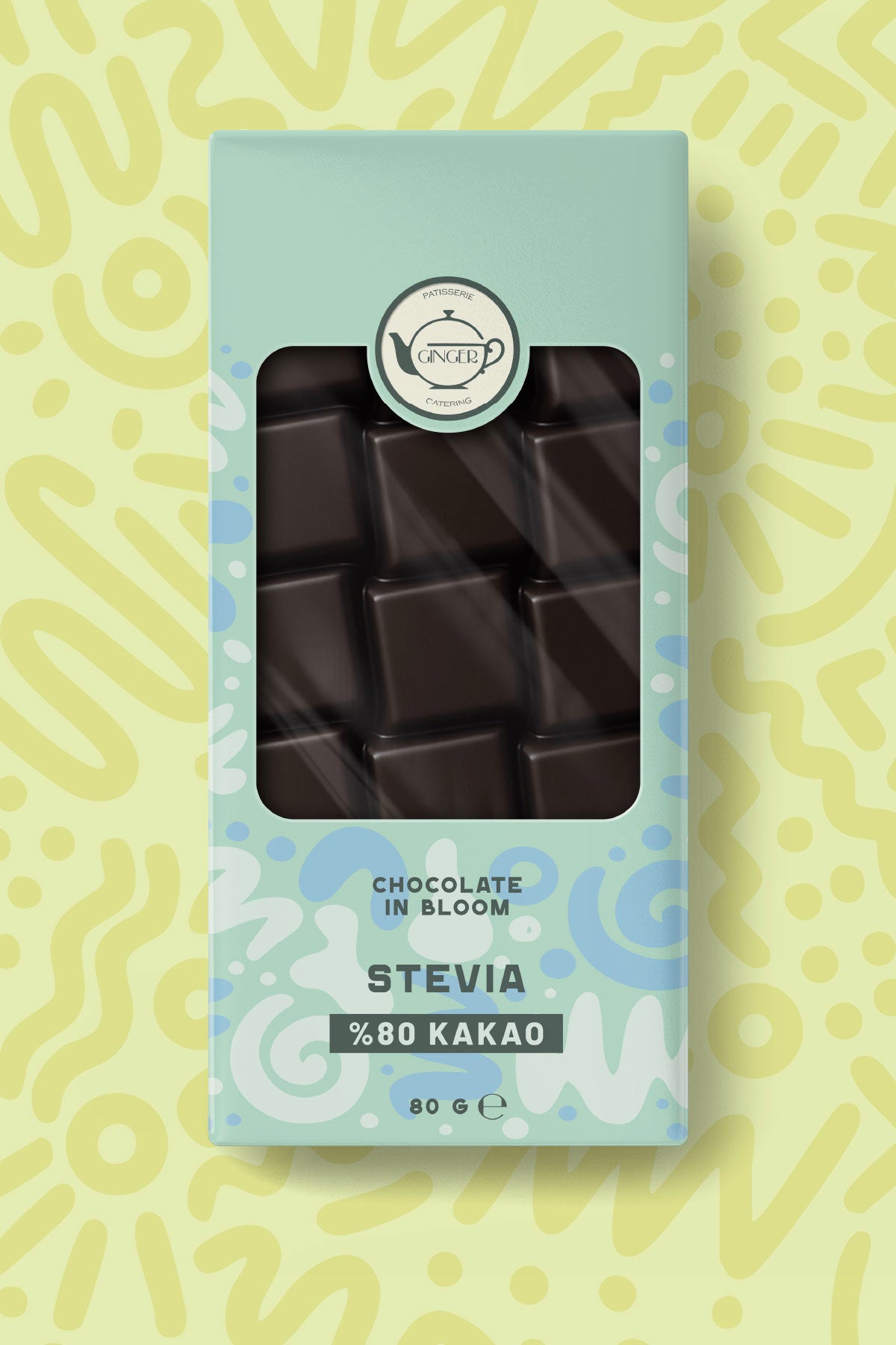 Stevia %80 Bitter Tablet Çikolata - 80 gr – Chocolate in Bloom