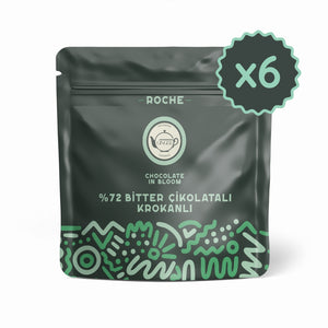 %72 Bitter Çikolata ve Krokanlı Roche Çikolata - 40 gr