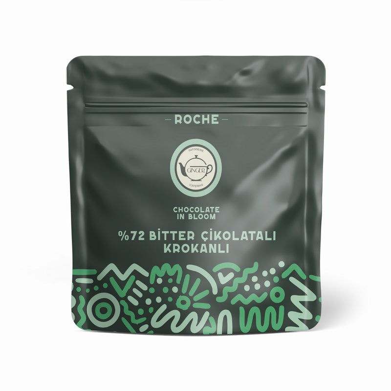 %72 Bitter Çikolata ve Krokanlı Roche Çikolata - 40 gr