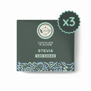 Stevia %80 Bitter Tablet Çikolata - 40 gr