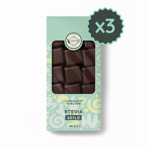 Stevia Sütlü Tablet Çikolata - 80 gr