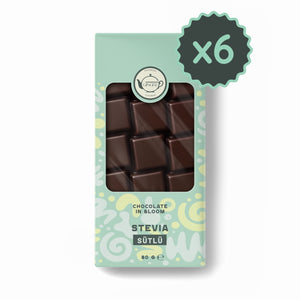 Stevia Sütlü Tablet Çikolata - 80 gr