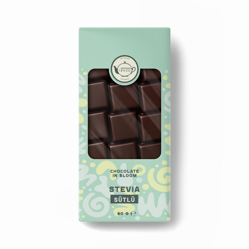 Stevia Sütlü Tablet Çikolata - 80 gr